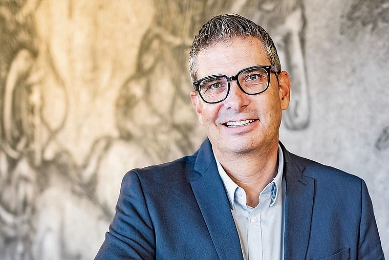 Pascal Bolliger: Der Stadtpräsident von Laufen steht Rede und Antwort. Foto: Kenneth Nars