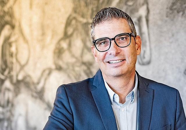 Pascal Bolliger: Der Stadtpräsident von Laufen steht Rede und Antwort. Foto: Kenneth Nars