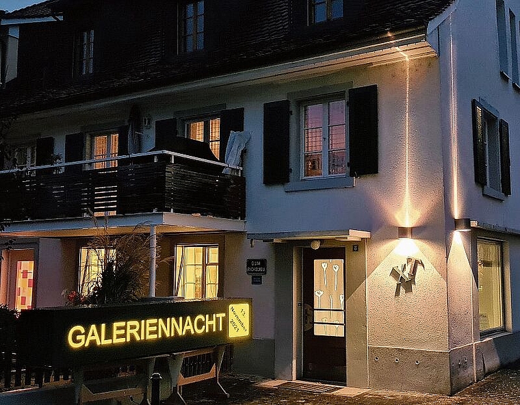 Kunst bei Nacht: Acht Galerien und Ausstellungsräume haben ihre Tore geöffnet. Foto: zVg