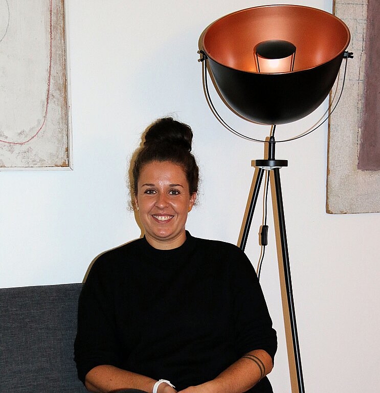 <em>Voller Ideen: </em>Mit ihrem neuen Projekt Nu Riu möchte Anja Vitorino-Gass Laufen beleben. <em>Foto: Melanie Brêchet</em>
