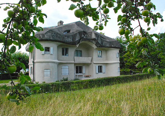 Als wäre das Haus schon immer Bestandteil der Natur gewesen: Haus Duldeck beim Goetheanum.  Foto: Thomas Brunnschweiler