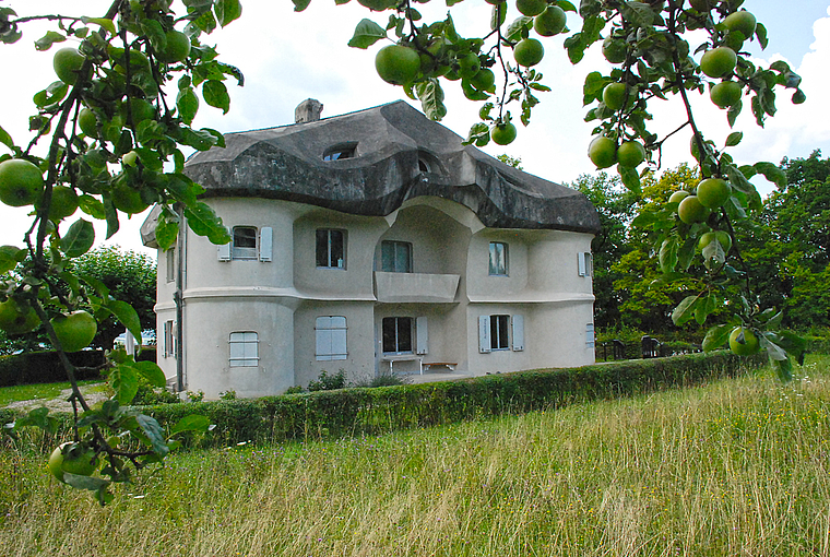 Als wäre das Haus schon immer Bestandteil der Natur gewesen: Haus Duldeck beim Goetheanum.  Foto: Thomas Brunnschweiler