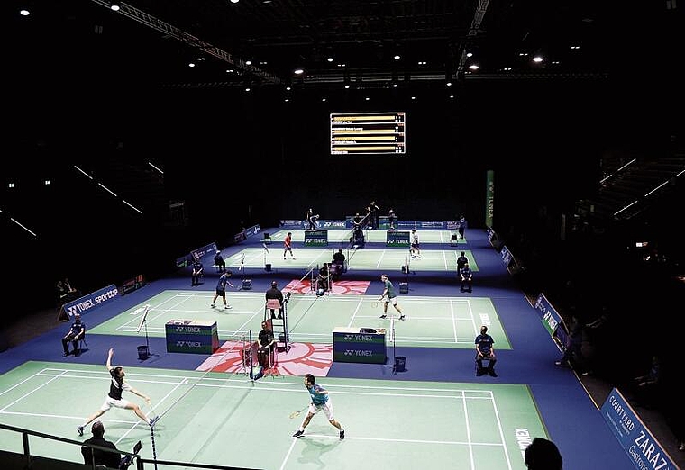 Heute Achtelfinals, morgen Viertelfinals und am Wochenende die Entscheidungen: Das ist das Programm des Swiss Open. Tickets gibt es noch für alle Tage. Foto: Benedikt Kaiser