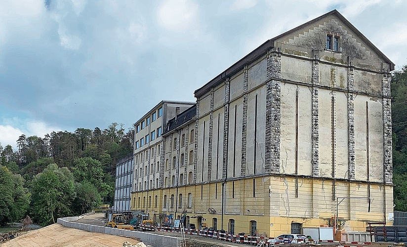 Puzzleteil 1: Die Birsmill in Laufen – von einer Mühle über eine Futtermittelfabrik zur Villa Kunterbunt für Gewerbe, Kultur, Handwerk, Sport und Begegnung. 