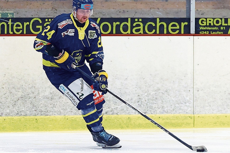 Treffsicher: Der Laufner Kay Segginger kommt immer besser in Fahrt. Er ist plötzlich zum Topskorer geworden. Foto: eh-presse