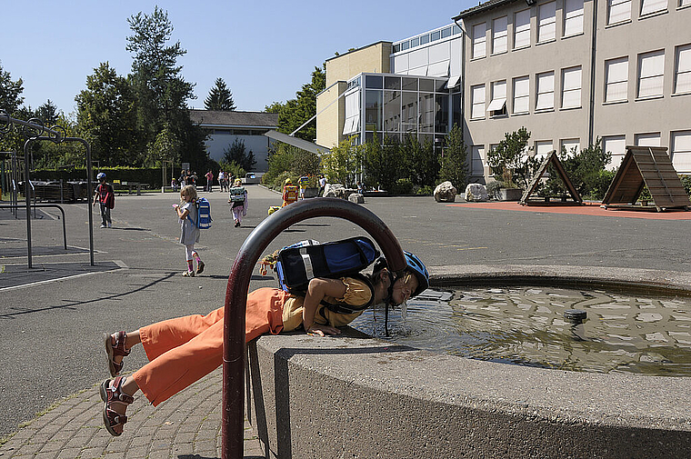 Sanierung auf den Weg gebracht: Die Primarschulhäuser – so auch das Weiermattschulhaus – werden bis 2020 wieder fit gemacht.  Foto: Heiner Leuthardt