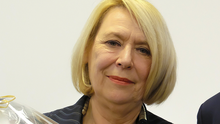 Ausgezeichnet: Petra Kaderli, Trägerin des Reinacher Preises 2018. Foto: Th. Brunnschweiler