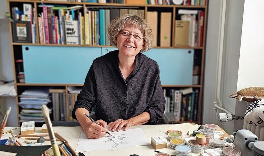 Erfolgreiche Illustratorin aus Dornach: Kathrin Schärer. Foto: Fabia Maieroni