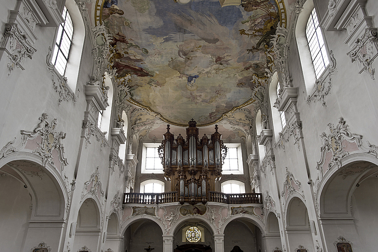Restauriert: Die Deckengemälde des Arlesheimer Doms. Foto: ZVG