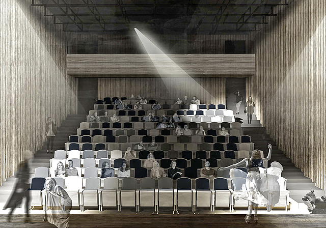 Kultureller Treffpunkt: Für 3,3 Millionen Franken soll bis 2014 die neue Theaterstätte am Arlesheimerweg errichtet werden.  Visualisierung: ZVG