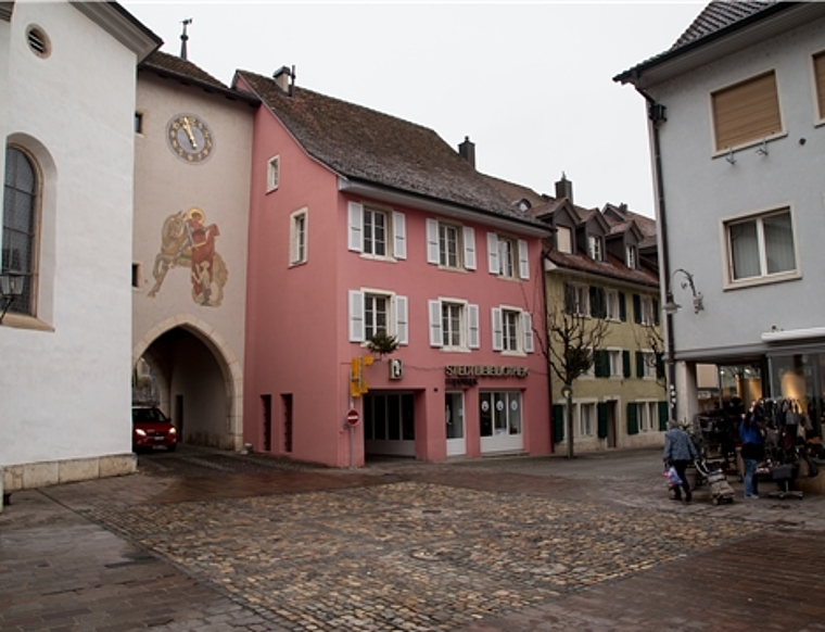 Ehemalige Stedtlibibliothek: Soll saniert werden. Darüber wird aber zu einem späteren Zeitpunkt entschieden. Foto: Martin Staub