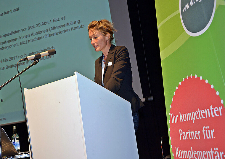 Regierungsrätin Susanne Hochuli: Die Verlagerung hin zur ambulanten Behandlung setzt sich fort. Foto: Roland Bürki