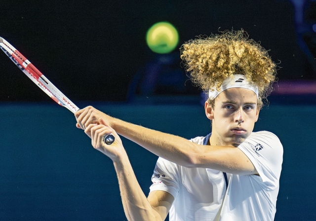 Lokalmatador: Mika Brunold war seinem grössten Karrieresieg ganz nahe. Foto: Keystone / Georgios Kefalas