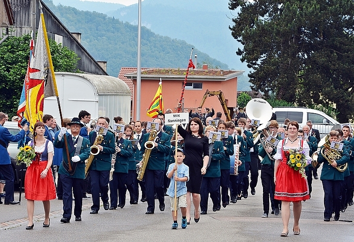 Die Marschmusik: Für Zuschauer die wichtigste Disziplin an einem Musiktag. 