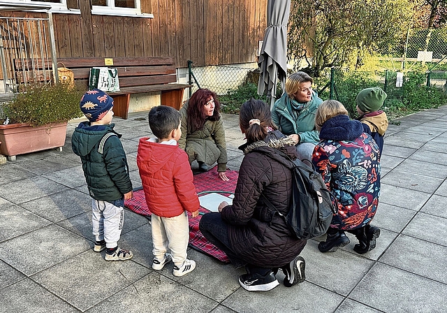 Im Tierpark: Reinach hat vor fast zwei Jahren ein Angebot für die Deutschförderung der Kinder lanciert. Foto: zVg/Archiv