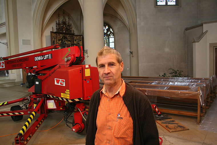 Zuständig für das Bauwesen: Kirchenrat Paul Aeschi.