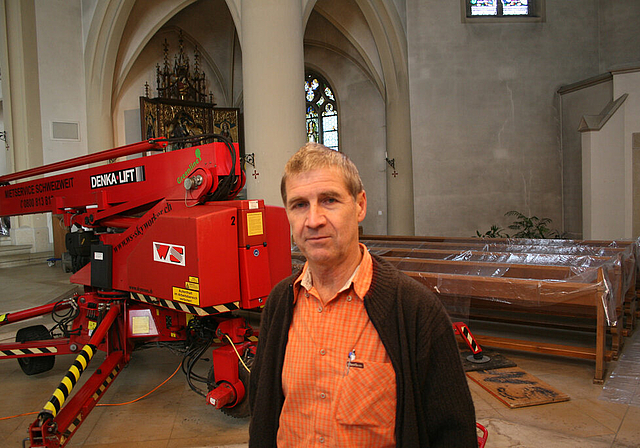 Zuständig für das Bauwesen: Kirchenrat Paul Aeschi.