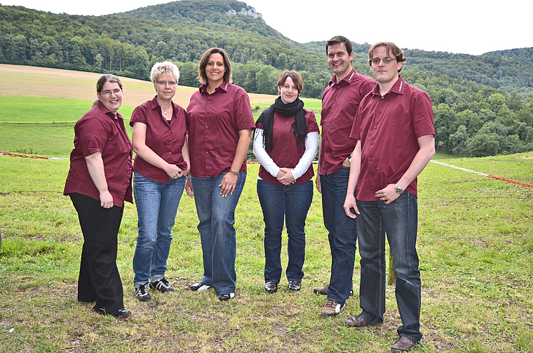 Die Ausbildungskommission des MV Concordia Dornach: Janine Schneider, Salomé Derrer, Anja Füllemann, Isabella Vögtli, Alain Amhof, Philip Egger (Präsident) (v. l.).   Foto: ZVG