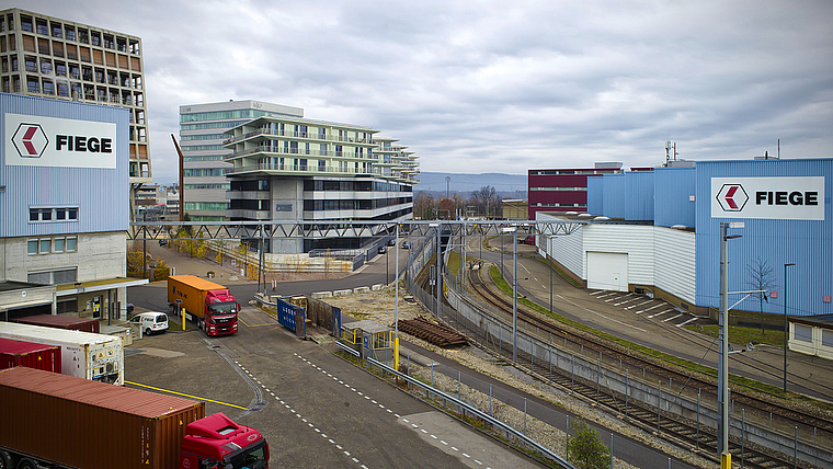 Industrieareale auf dem Dreispitz sollen Unigebiet werden: Links und rechts der Gleise liegen die Areale, die von den Regierungen als möglichen Uni-Standort definiert worden sind. Foto: Roland Schmid