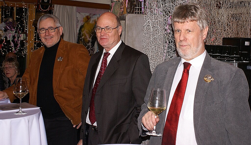 Für einmal Zuhörer: (v.l.) Kantonsrat Mark Winkler, GHL-Präsident Paul Schoenenberger und Marketingchef Martin Speiser. Fotos: Jürg Jeanloz
