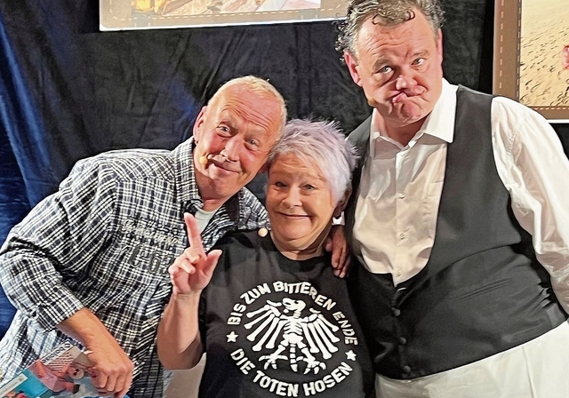 Auftritt im Central: «Steimeyer’s Comedy» besteht aus Rainer Meyer, Astrid «Strizzi» Kyburz und Claude Noirjean (v.l.). Foto: Simon Jermann