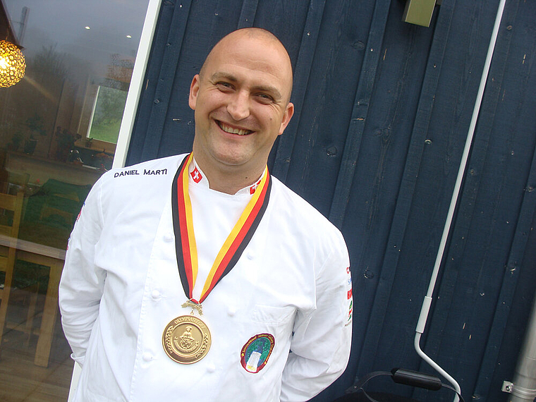 Frohnatur: Olympiasieger Daniel Marti aus Brislach. Foto: Roland Bürki