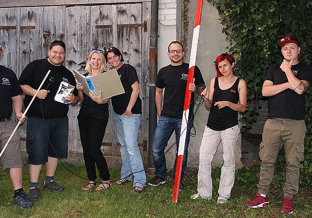 Das OK hat gute Vorarbeit geleistet und freut sich auf das Fest: (v.l.) Lars Vögtli, Diego Koch, Gabriela Wohlgemuth,Michèle Hänggi, Marco Volonté, Gelgia Herzog, Marcel Hänggi. Nicht auf dem Bild ist Yves Hänggi. Foto: zvg