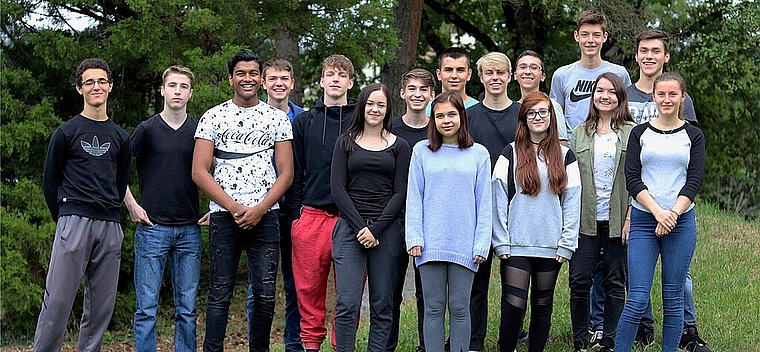 Zieht ein grosses Projekt durch: Die Klasse 2AB des Gymnasiums Laufental-Thierstein. Foto: zvg