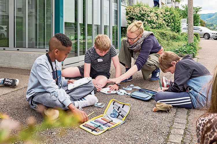 Sensibilisierung: Im Rahmen des Projekts «Baukultur & Lebensraum» bietet der Verein Birsstadt gemeinsam mit dem Schweizer Heimatschutz Workshops für Schulen an. Foto: Christian Jaeggi / LUNAX