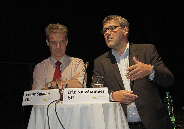 Zwei politische Schwergewichte: Eric Nussbaumer ist im Nationalrat, Franz Saladin will dorthin. 