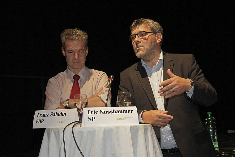Zwei politische Schwergewichte: Eric Nussbaumer ist im Nationalrat, Franz Saladin will dorthin.