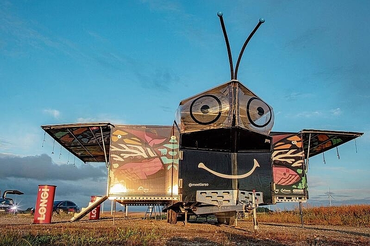 Solarbetrieben: Der Solar Butterfly ist das erste Fahrzeug der Welt, das aus Ozeanmüll hergestellt wurde. Foto: zvg