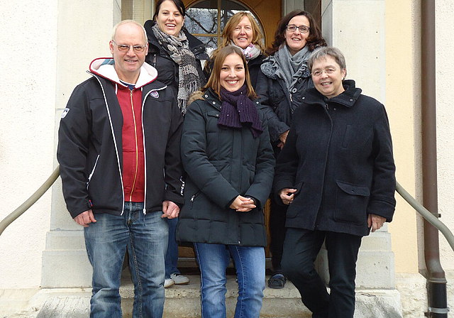 Das Laufentaler Logopädie-Team: Markus Brunner, Sabrina Sutter Wehrlen, Dijana Princip, Jacqueline Weiss, Brigitte Bos und Leiterin Marlyse Born (v.  l.).  Foto: zvg