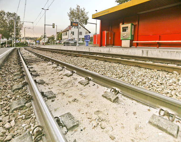 Tramhaltestelle Vogesenstrasse: Sie wurde vom Gemeinderat als sicher genug eingestuft. Foto: Lucas Huber