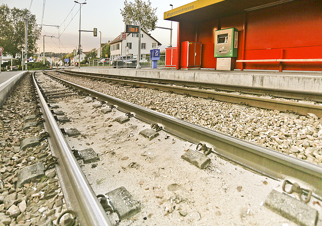 Tramhaltestelle Vogesenstrasse: Sie wurde vom Gemeinderat als sicher genug eingestuft.  Foto: Lucas Huber