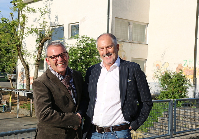 Stabwechsel: Stefan Schwyzer (r.), Geschäftsführer und Betriebsleiter der KELSAG, wird nach einer zweijährigen Übergangsphase seine Aufgaben an Guido Blanchard übergeben.   Foto: Gaby Walther