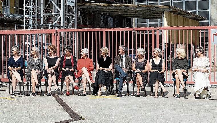 Fokussiert: Das Ensemble auf Linie gebracht, den Blick auf ein gemeinsames Ziel gerichtet. Foto: ZVG