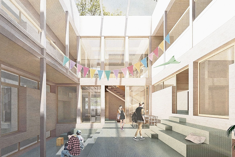 Durchdacht: Das Projekt von Metha Walther Architekten überzeugte durch seine robuste und gleichzeitig flexible Grundstruktur. Visualisierung: ZVG / Metha Walther Architekten 