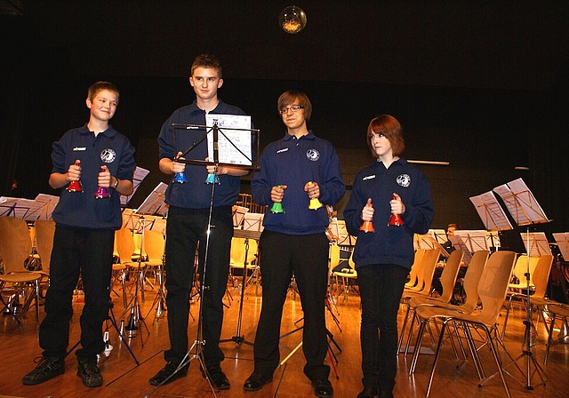 Glockenspiel im Quartett: Guten Abend, gute Nacht.   Foto: Jürg Jeanloz