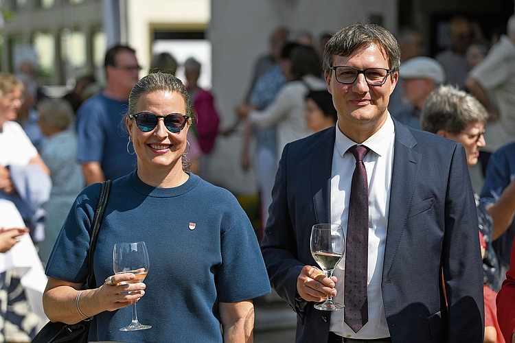 Hielten Ansprachen: Kantonsratspräsidentin Myriam Frey Schär und Gemeindepräsident Daniel Urech.