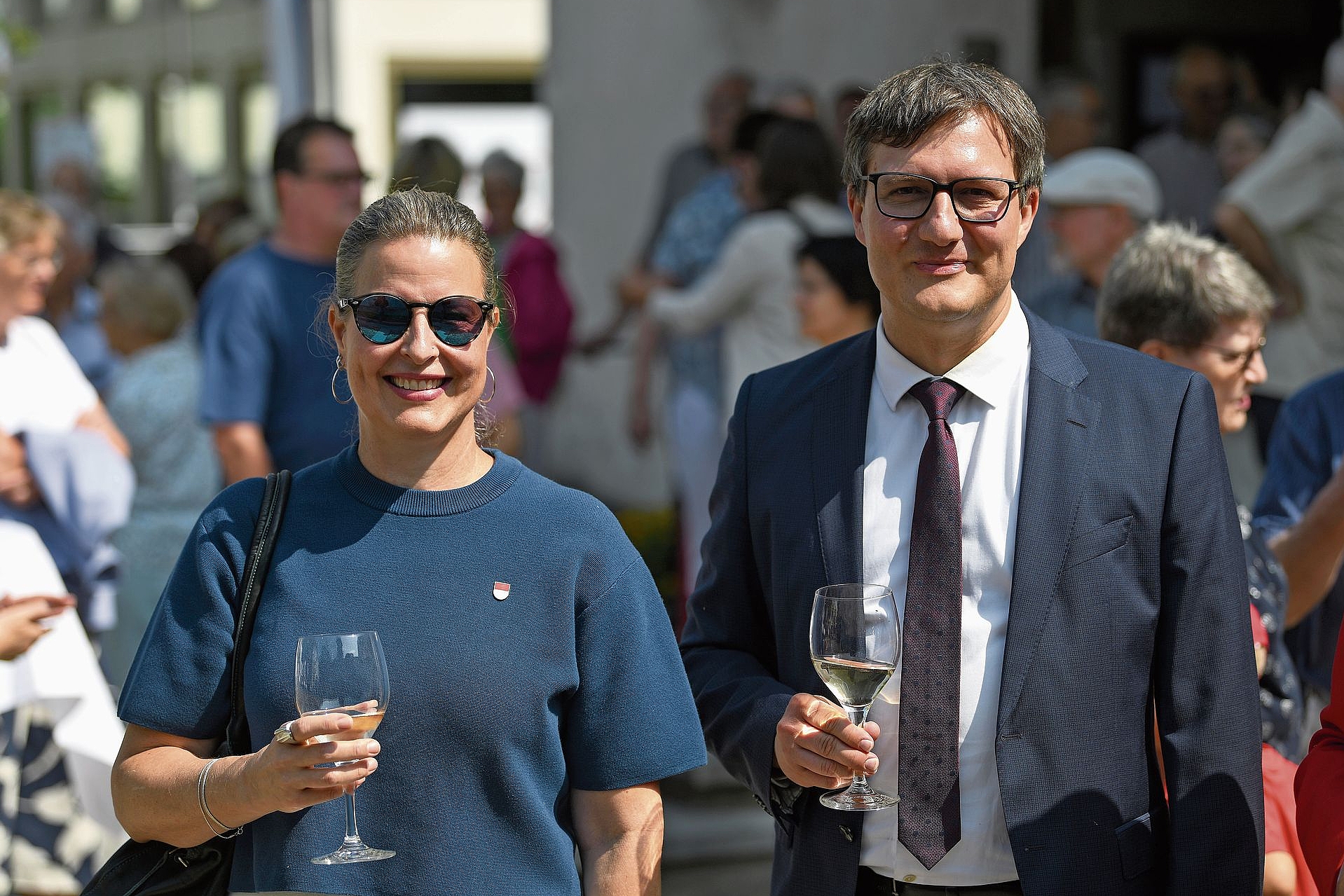 Hielten Ansprachen: Kantonsratspräsidentin Myriam Frey Schär und Gemeindepräsident Daniel Urech.