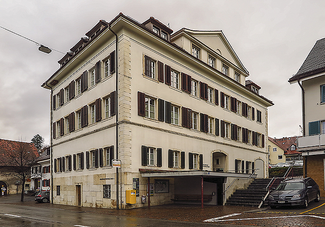 Kein eigener Auftritt: Die Gemeinde Dornach als wichtige Arbeitgeberin und Dienstleisterin will ihr Engagement an der örtlichen Gewerbeausstellung auf finanzielle Unterstützung beschränken.  Foto: Edmondo Savoldelli