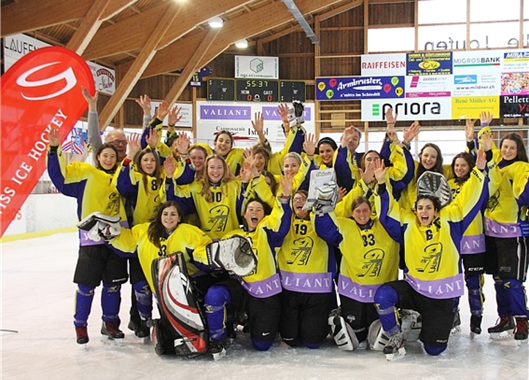 Farbwechsel: Die Bronzemedaille im Cup war im Frühling der Höhepunkt. Jetzt werden die Laufnerinnen künftig in grün spielen. Foto: eh-presse