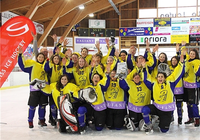 Farbwechsel: Die Bronzemedaille im Cup war im Frühling der Höhepunkt. Jetzt werden die Laufnerinnen künftig in grün spielen. Foto: eh-presse