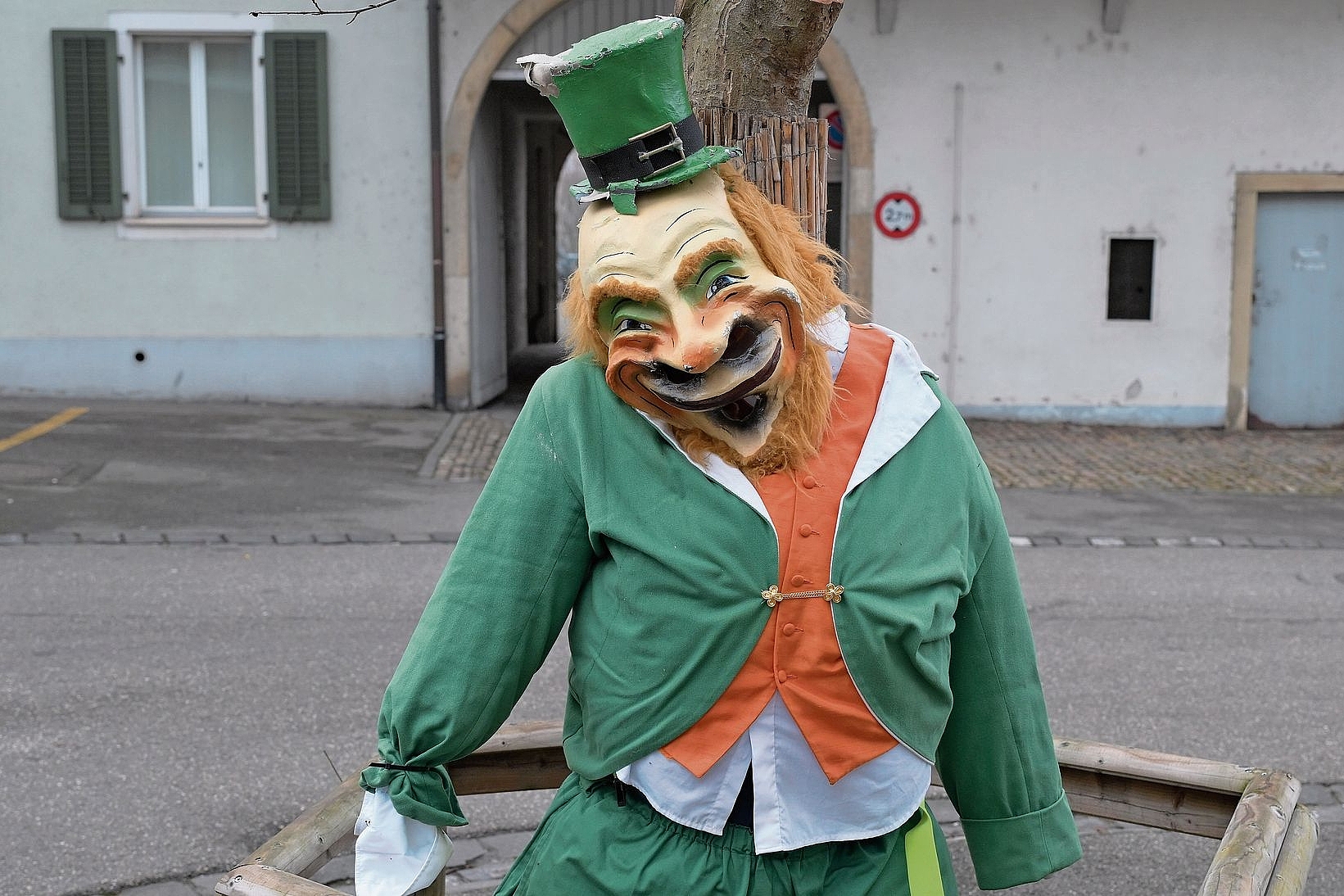 Noch grinst er: Ob er weiss, dass es keinen Fasnachtsumzug geben wird? Foto: Fabia Maieroni