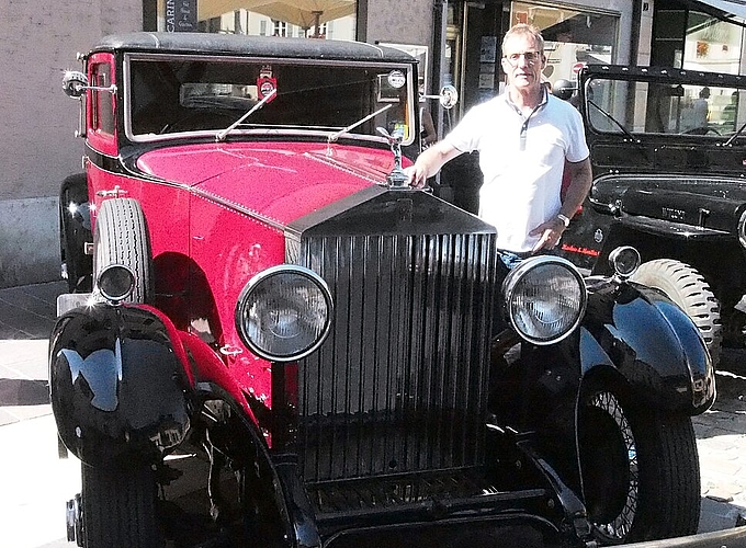 Präsident René Vetter: Pflegt seinen Rolls-Royce 20/25 aus dem Jahr 1932liebevoll. Präsident René Vetter: Pflegt seinen Rolls-Royce 20/25 aus dem Jahr 1932liebevoll.