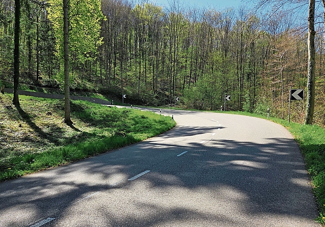 Gempenstrasse: eine beliebte Strecke für Raser und Auto-Poser. Die Anwohnenden von Gempen haben genug vom Lärm. Foto: zvg / Kanton Solothurn