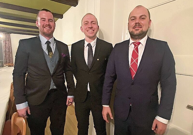 Der Vorstand des Verbands Gastro Schwarzbubenland: (vl.) Denis Barriopedo, Vizepräsident; Roger Henz, Präsident; Ueli Eisenhut, Sekretär und Kassier. Foto: Bea Asper