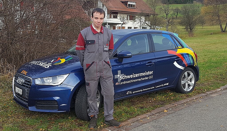 Ambitioniert: Landmaschinenmechaniker Maurice Häner will sich jetzt auch den Europameistertitel holen. Foto: Melanie Brêchet