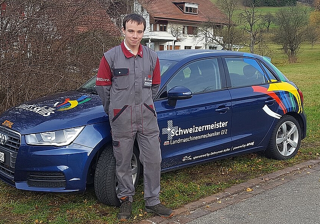 Ambitioniert: Landmaschinenmechaniker Maurice Häner will sich jetzt auch den Europameistertitel holen. Foto: Melanie Brêchet